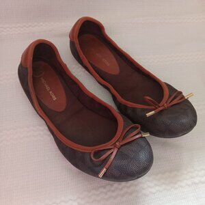 FINAL SALE Michael Kors City Logo Ballet Flats